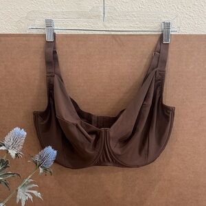 Nubian Skin Naked Balconette Brown Bra Sz 34L